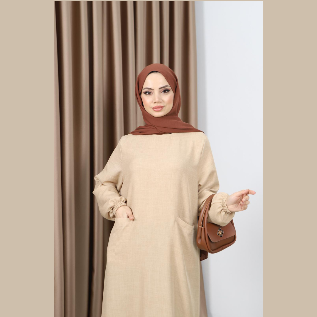 SELMA – Elegante Leinen Tunika mit Taschen