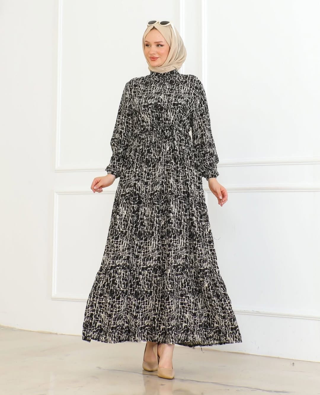 NOUR Maxi-Kleid