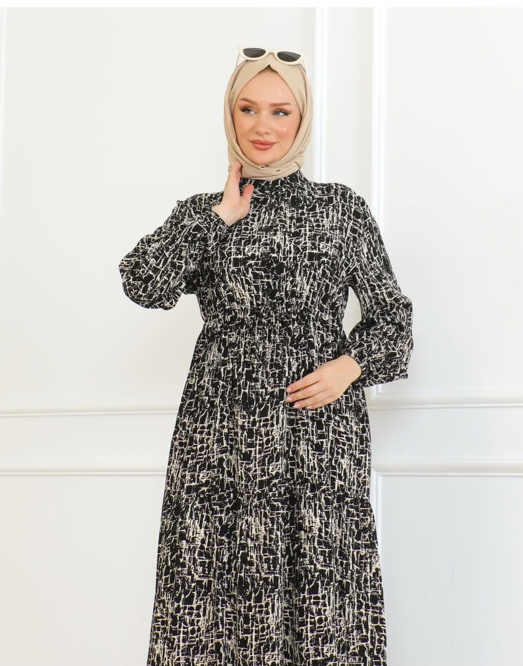 NOUR Maxi-Kleid