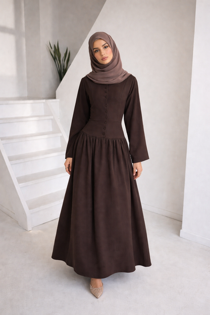Elegantes Viskose Maxikleid – Lockerer Schnitt