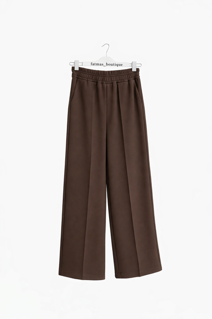 Elegante Wide-Leg Hose mit elastischem Bund