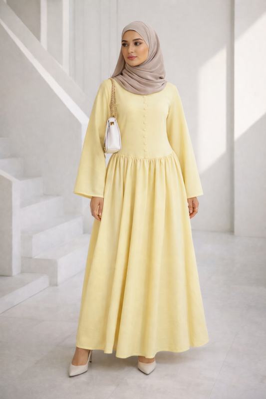 Elegantes Viskose Maxikleid – Lockerer Schnitt