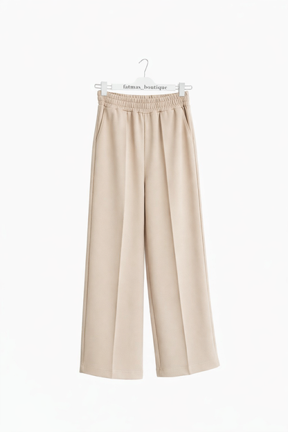 Elegante Wide-Leg Hose mit elastischem Bund