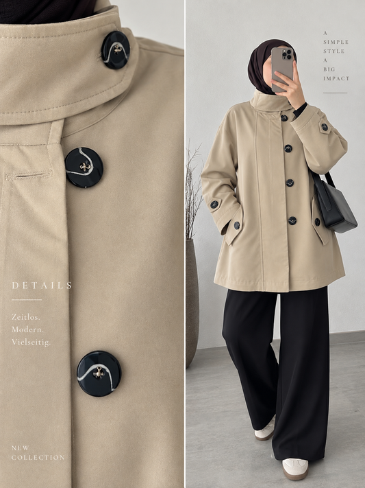 Kurze Trenchjacke