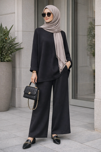 Premium Zweiteiler Set – Oysho Stoff | Ultra Soft & Komfortabel