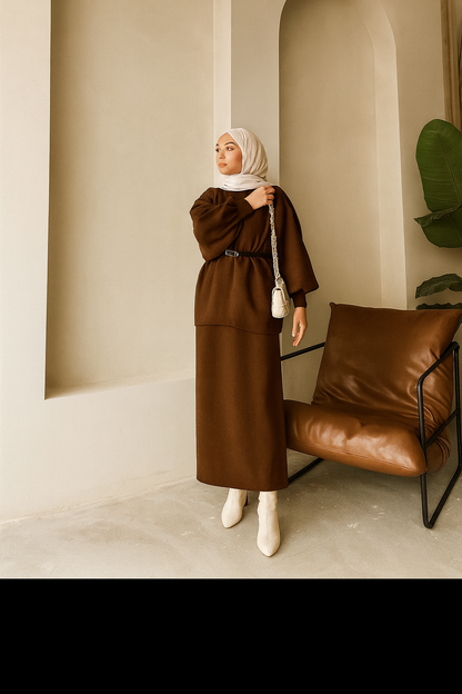 NOVA - 2er Set aus Oberteil und Maxirock