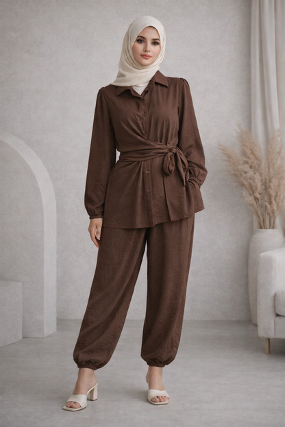 Elegantes Zweiteiler-Set aus Viskose