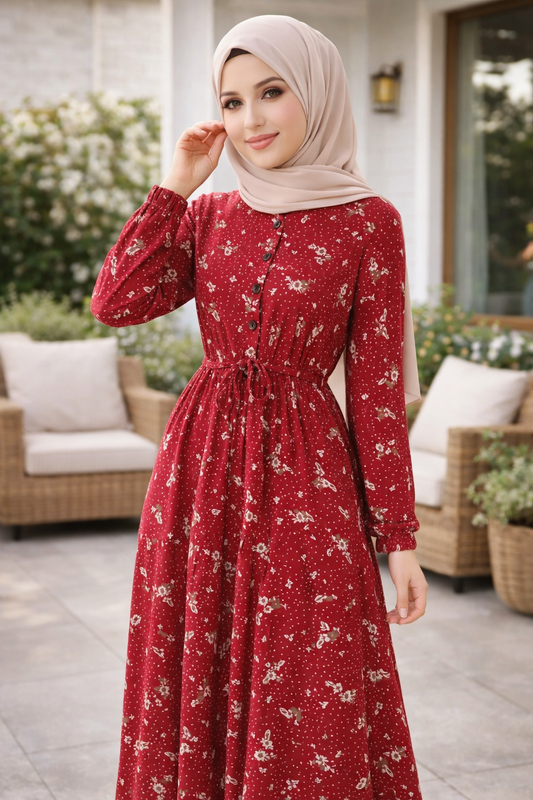 Kleid „ELYA 01“ – Lockeres Maxikleid | Blumenprint