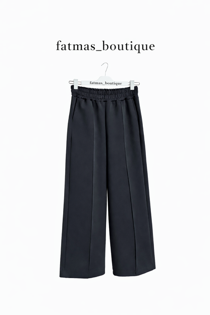 Elegante Wide-Leg Hose mit elastischem Bund
