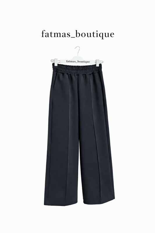 Elegante Wide-Leg Hose mit elastischem Bund