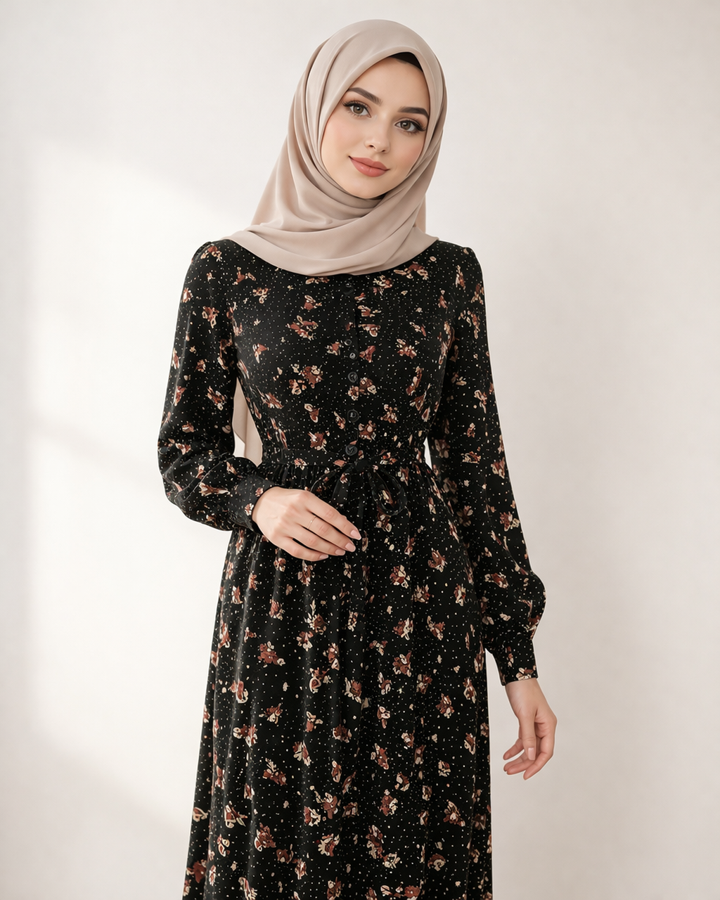 Kleid „ELYA 01“ – Lockeres Maxikleid | Blumenprint