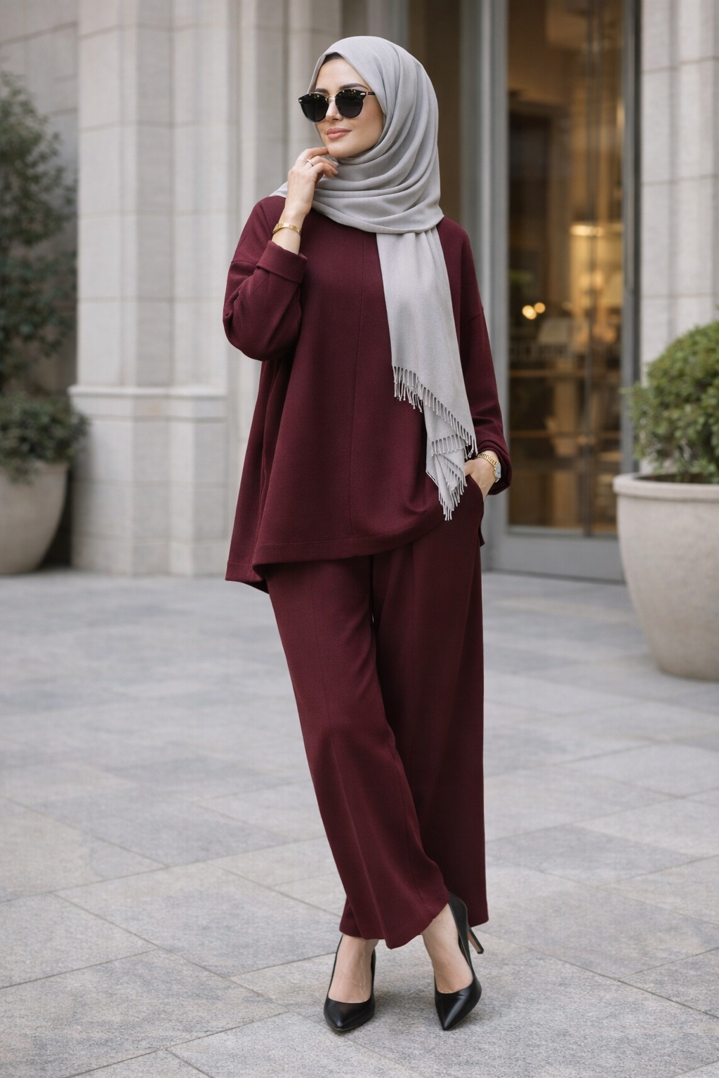 Premium Zweiteiler Set – Oysho Stoff | Ultra Soft & Komfortabel